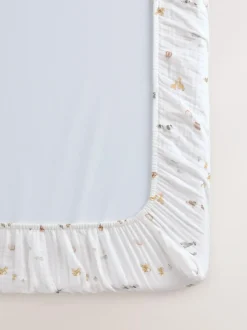 Next 2 Pack Baby Muslin Fitted Sheets Mini Jungle Sale