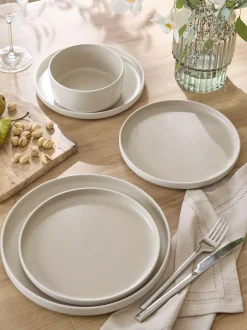 Next 12 Piece Otis Dinner Set Natural Sale