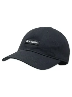 Abercrombie & Fitch Black Essential Logo Cap Online