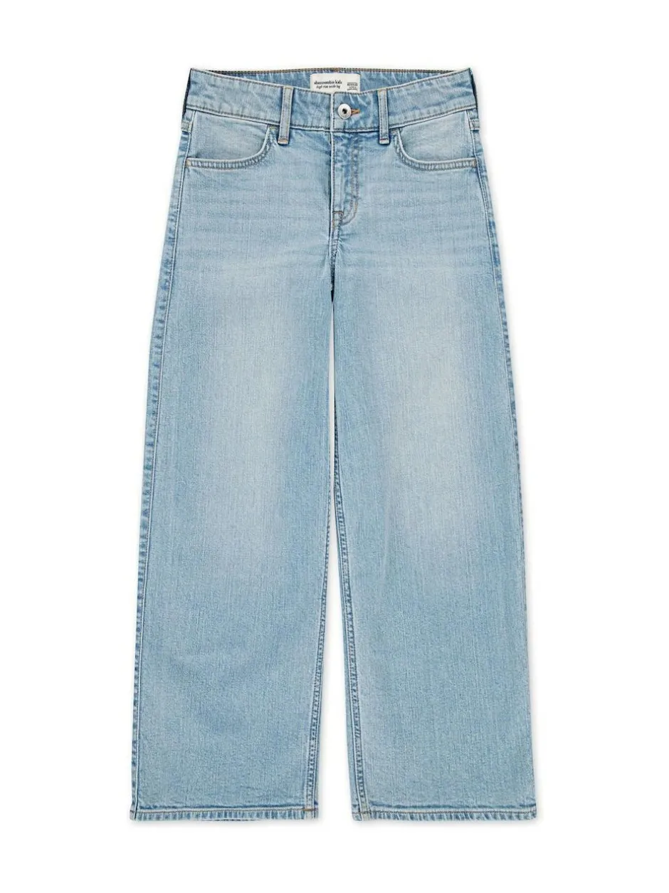 Abercrombie & Fitch High Rise Wide Leg Jeans Blue Best