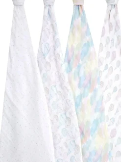 Aden + Anais Cotton Muslin Blankets 4 Pack Pink Sale
