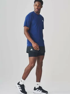 adidas Black Adizero Essential Running Shorts New