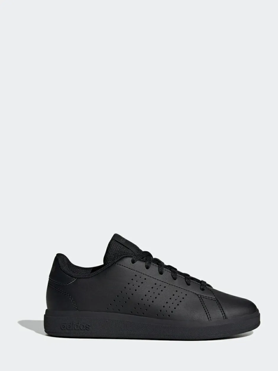adidas Advantage Base 2.0 Lace Junior Trainers Black Sale
