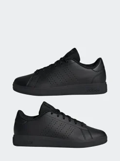 adidas Advantage Base 2.0 Lace Junior Trainers Black Sale