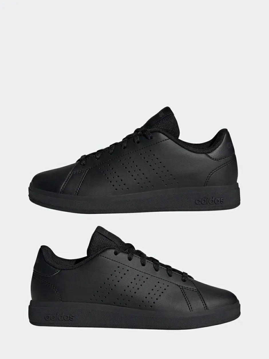adidas Advantage Base 2.0 Lace Junior Trainers Black Sale