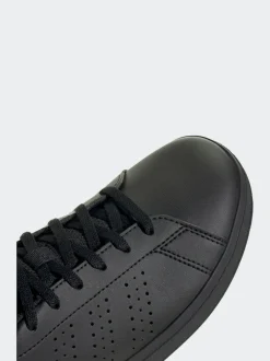 adidas Advantage Base 2.0 Lace Junior Trainers Black Sale