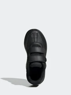 adidas Black Chrome Tensaur Switch Hook and Loop Kids Trainers Best