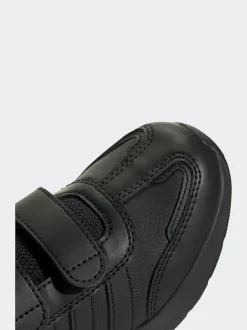 adidas Black Chrome Tensaur Switch Hook and Loop Kids Trainers Best