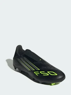 adidas Black F50 League Laceless Firm/Multi-Ground Boots Hot