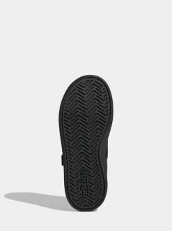 adidas Black Grand Court 3.0 Elastic Lace Kids Trainers Online
