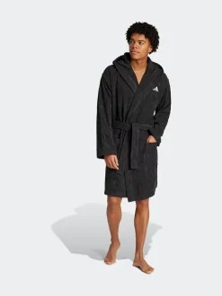 adidas Black Hooded Dressing Gown Best