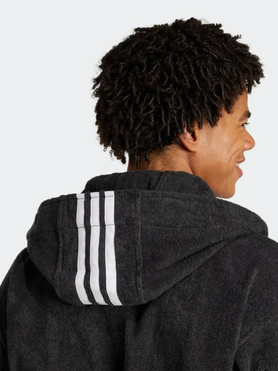 adidas Black Hooded Dressing Gown Best