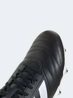 adidas Black Kakari Elite Soft Ground Rugby Boots New