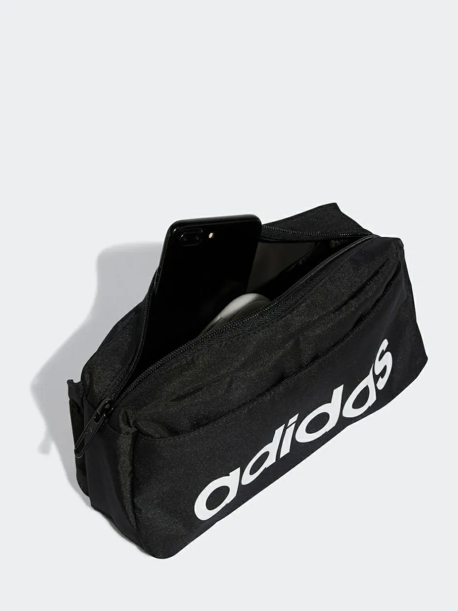 adidas Black Linear Bumbag New