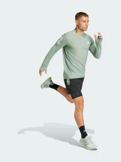 adidas Black Own the Run CLIMACOOL 2-in-1 Shorts Outlet