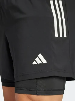 adidas Black Own the Run CLIMACOOL 2-in-1 Shorts Outlet