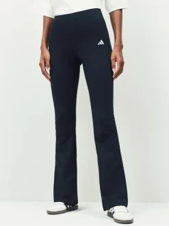 adidas Black Small Logo Flare Leggings Sale