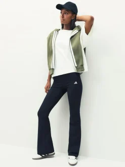 adidas Black Small Logo Flare Leggings Sale