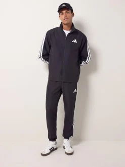 adidas Sportswear Basic 3-Stripes Woven Tracksuit Black