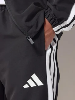 adidas Sportswear Basic 3-Stripes Woven Tracksuit Black