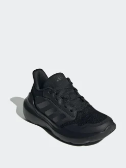 adidas Black Tensaur Run 2.0 Lace Junior Trainers Discount