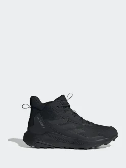 adidas Black Terrex Anylander Mid Hiking Shoes New