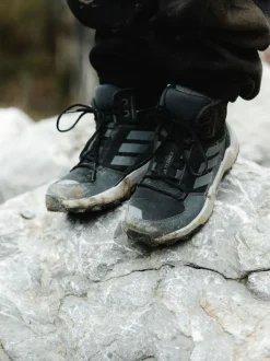 adidas Terrex Ax4r Mid Hiking Kids Trainers Black Online