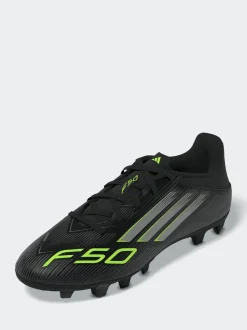 adidas Black/Grey Adult F50 Club Firm/Multi Ground Boots Discount