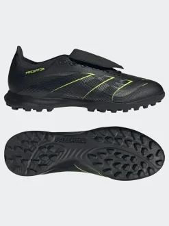 adidas Black/Grey Adult Predator League Fold-Over Tongue Turf Boots Hot
