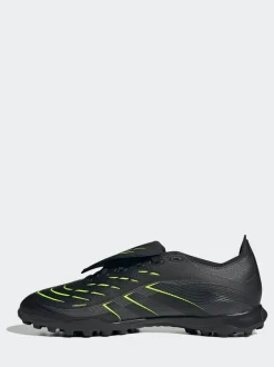 adidas Black/Grey Adult Predator League Fold-Over Tongue Turf Boots Hot