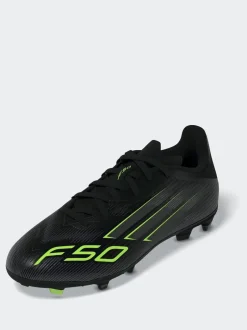 adidas Black/Grey Kids F50 League Firm/Multi Ground Boots Clearance