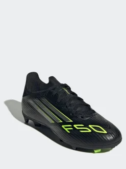 adidas Black/Grey Kids F50 League Firm/Multi Ground Boots Clearance