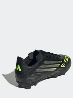 adidas Black/Grey Kids F50 League Firm/Multi Ground Boots Clearance