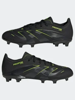 adidas Black/Grey Kids Predator League Firm/Multi Ground Boots New
