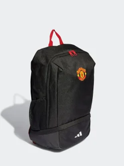 adidas Black/Red Manchester United Backpack Discount
