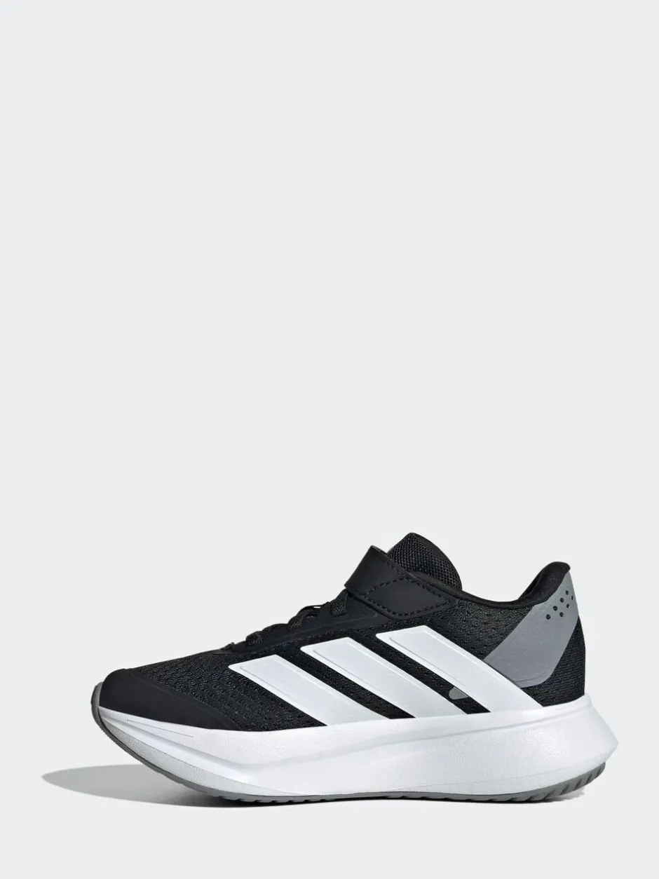 adidas Duramo SL Hook and Loop Running Kids Trainers Black/White