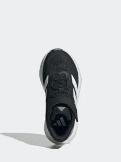 adidas Duramo SL Hook and Loop Running Kids Trainers Black/White