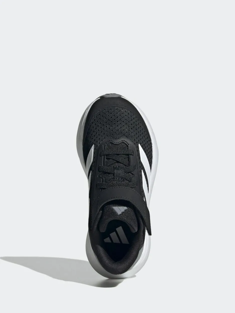 adidas Duramo SL Hook and Loop Running Kids Trainers Black/White