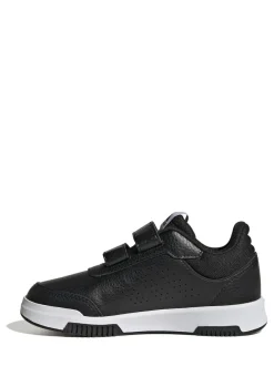 adidas Black/White Hook and Loop Tensaur Kids Trainers New