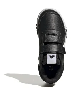 adidas Black/White Hook and Loop Tensaur Kids Trainers New