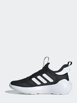 adidas Black/White Tensaur Comfort Slip On Junior Trainers Discount