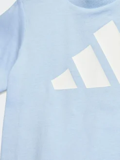 adidas Blue Essentials Infant Kids T-Shirt Set Online