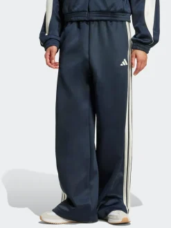 adidas Blue Stadium Loose Fit 3-Stripes Trackpant Trousers Discount