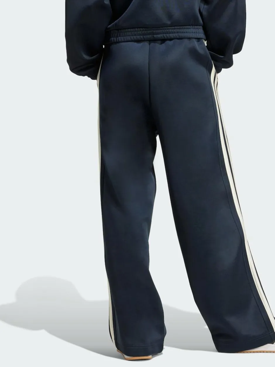 adidas Blue Stadium Loose Fit 3-Stripes Trackpant Trousers Discount