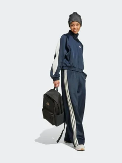 adidas Blue Stadium Loose Fit 3-Stripes Trackpant Trousers Discount