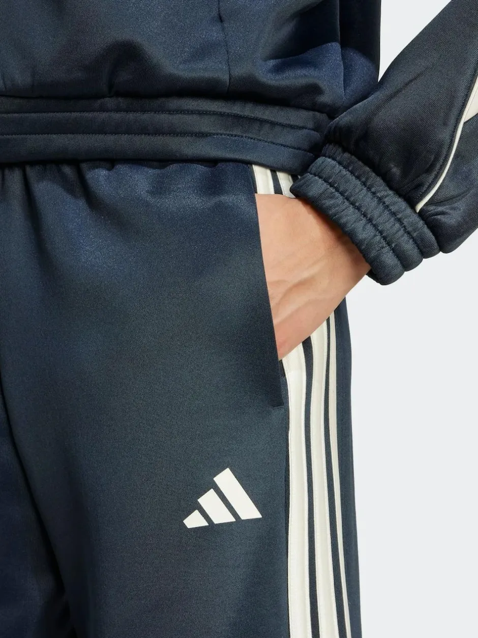 adidas Blue Stadium Loose Fit 3-Stripes Trackpant Trousers Discount