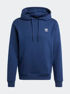 adidas originals adidas Blue Trefoil Essentials Hoodie Discount