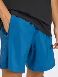 adidas Workout Essentials Base Woven Shorts Blue Sale