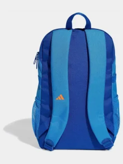 adidas Blue/Orange Kids 3 Stripe Backpack New