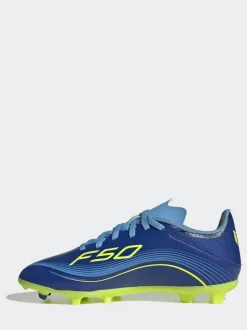 adidas Blue/Yellow Kids F50 Messi League Firm/Multi Ground Boots Discount